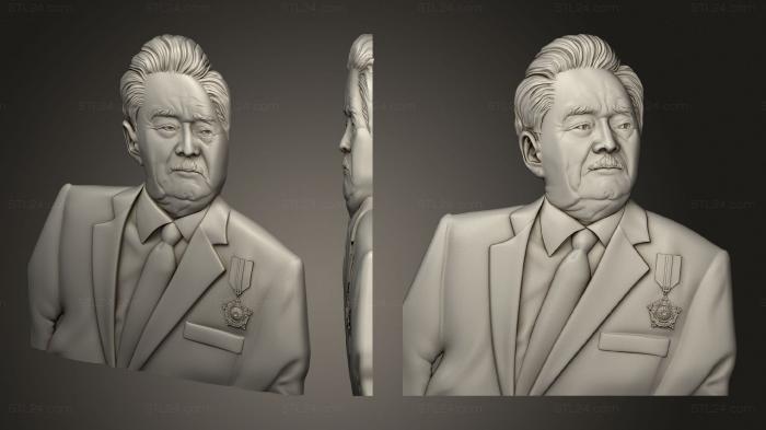 Portrait (Bas-relief of a man, PRT_0064) 3D models for cnc