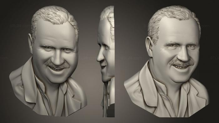 Портреты (Портрет мужской, PRT_0071) 3D модель для ЧПУ станка