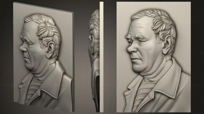 Портреты (Портрет мужчины, PRT_0072) 3D модель для ЧПУ станка