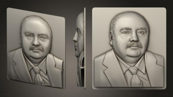 Портреты (Портрет мужчины, PRT_0073) 3D модель для ЧПУ станка