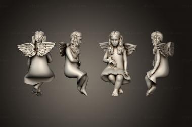 Portrait (Angel with a child's face, PRT_0074) 3D models for cnc