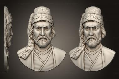 Portrait (Vagif Molla Panah, PRT_0077) 3D models for cnc