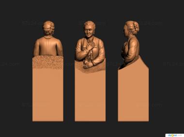 Portrait (Monument statue of the customer, PRT_0083) 3D models for cnc