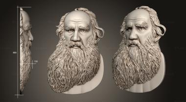 Portrait (Count Tolstoy, PRT_0087) 3D models for cnc