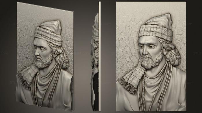 Portrait (Vagif Molla Panah, PRT_0093) 3D models for cnc