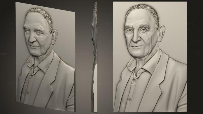 Портреты (Индивидуальный портрет, PRT_0094) 3D модель для ЧПУ станка