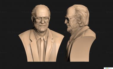 Portrait (Bust of a man, PRT_0115) 3D models for cnc