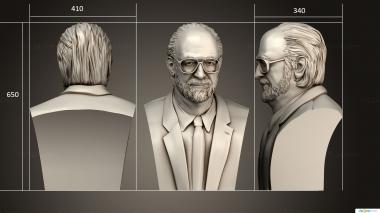 Portrait (Bust of a man, PRT_0116) 3D models for cnc