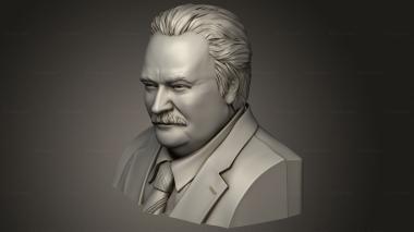 Portrait (Bust Viktor Klochay Shareholder of Ruspolimet JSC and Drobmash CJSC, PRT_0118) 3D models for cnc