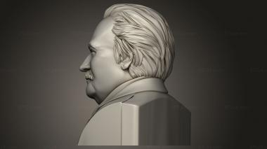 Portrait (Bust Viktor Klochay Shareholder of Ruspolimet JSC and Drobmash CJSC, PRT_0118) 3D models for cnc