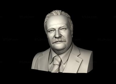 Portrait (Bust Viktor Klochay Shareholder of Ruspolimet JSC and Drobmash CJSC, PRT_0118) 3D models for cnc