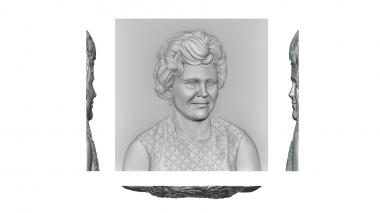 Portrait (Paired portrait, PRT_0119) 3D models for cnc