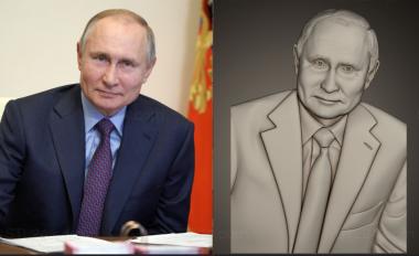 Portrait (Portrait of BB Putin version3, PRT_0129) 3D models for cnc