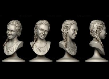 Portrait (Bust, PRT_0131) 3D models for cnc