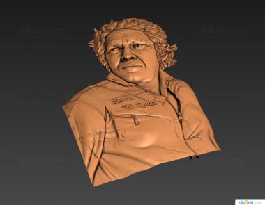 Portrait (Steve mcqueen, PRT_0132) 3D models for cnc