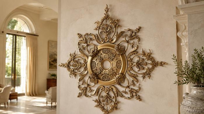 Ceiling rose (Wind of the fields, PRZ_0029-9) 3D models for cnc