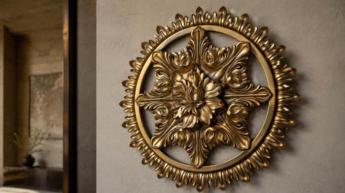 Ceiling rose (Meringue, PRZ_0032) 3D models for cnc