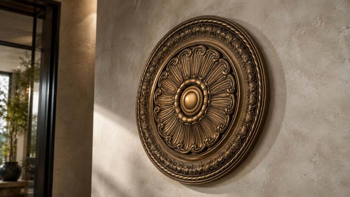 Ceiling rose (Waves-2, PRZ_0036-2) 3D models for cnc