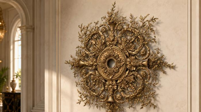 Ceiling rose (Spikelet madness, PRZ_0039-9) 3D models for cnc