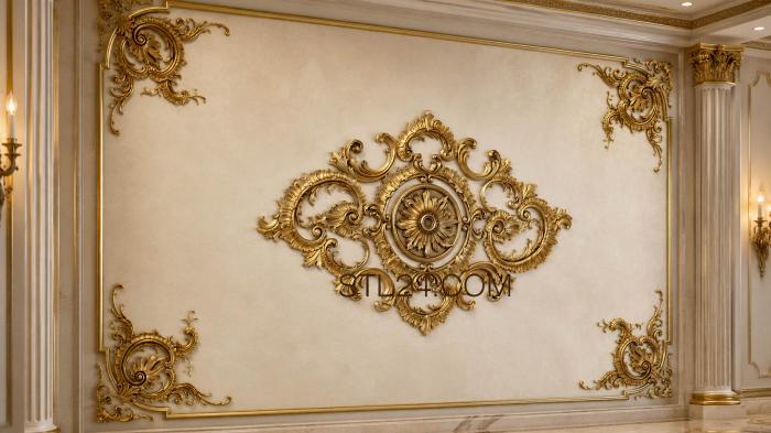 Ceiling rose (The venetian wall, PRZ_0085-9) 3D models for cnc