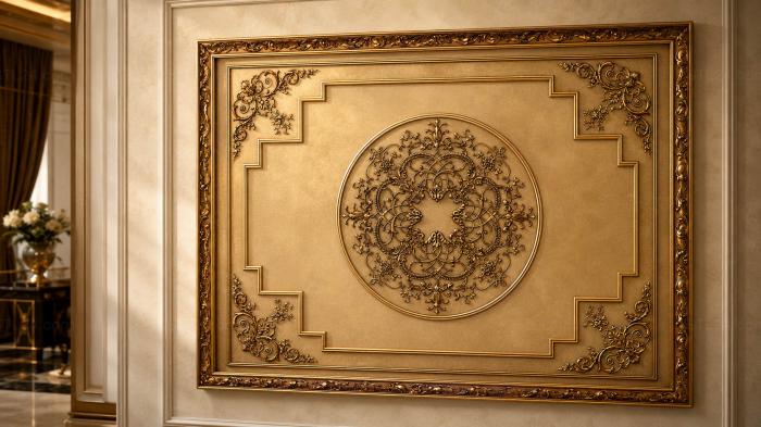 Ceiling rose (Malt liquor, PRZ_0095-9) 3D models for cnc
