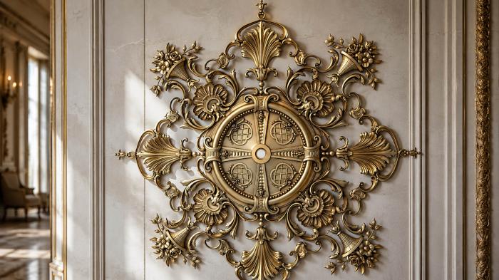 Ceiling rose (Flower time, PRZ_0109) 3D models for cnc