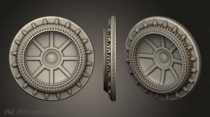 Ceiling rose (Ceiling socket, PRZ_0115) 3D models for cnc