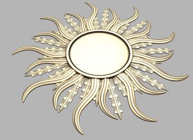 Рамы круглые (Рама солнце, RK_0760) 3D модель для ЧПУ станка
