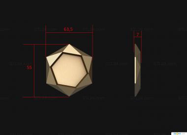 Round frame (Calliope geometric frame, RK_0764) 3D models for cnc