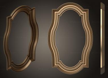 Round frame (Profile frame, geometric, RK_0774) 3D models for cnc