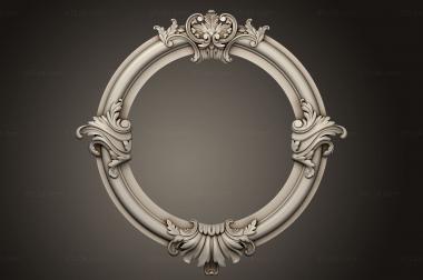 Round frame (Round frame according to the catalog of vintage sketches WINDOW 0009, RK_0777) 3D models for cnc