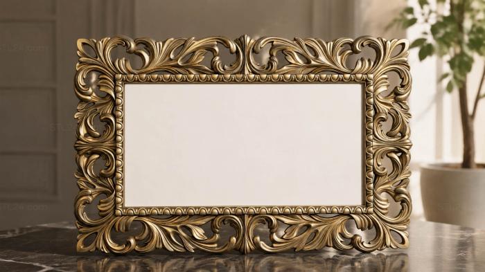 Mirrors and frames (RM_0162-3) 3D models for cnc