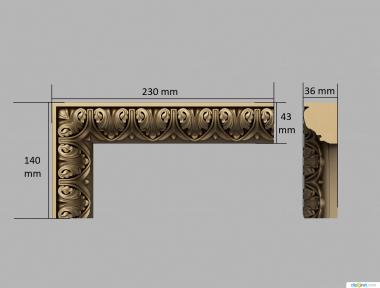 Зеркала и рамы (, RM_0973) 3D модель для ЧПУ станка