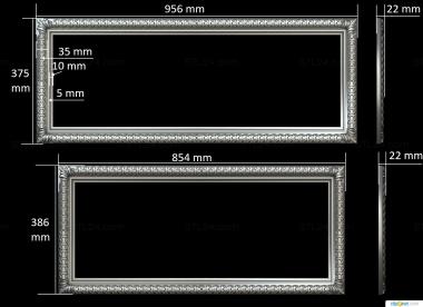 Зеркала и рамы (, RM_0976) 3D модель для ЧПУ станка