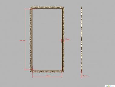 Зеркала и рамы (, RM_0991) 3D модель для ЧПУ станка