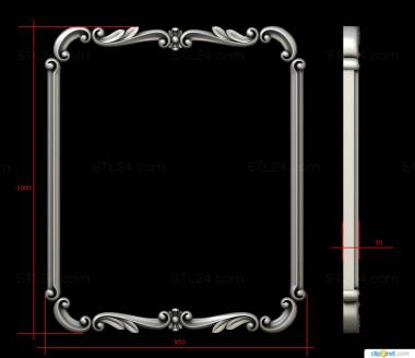 Зеркала и рамы (, RM_1003) 3D модель для ЧПУ станка