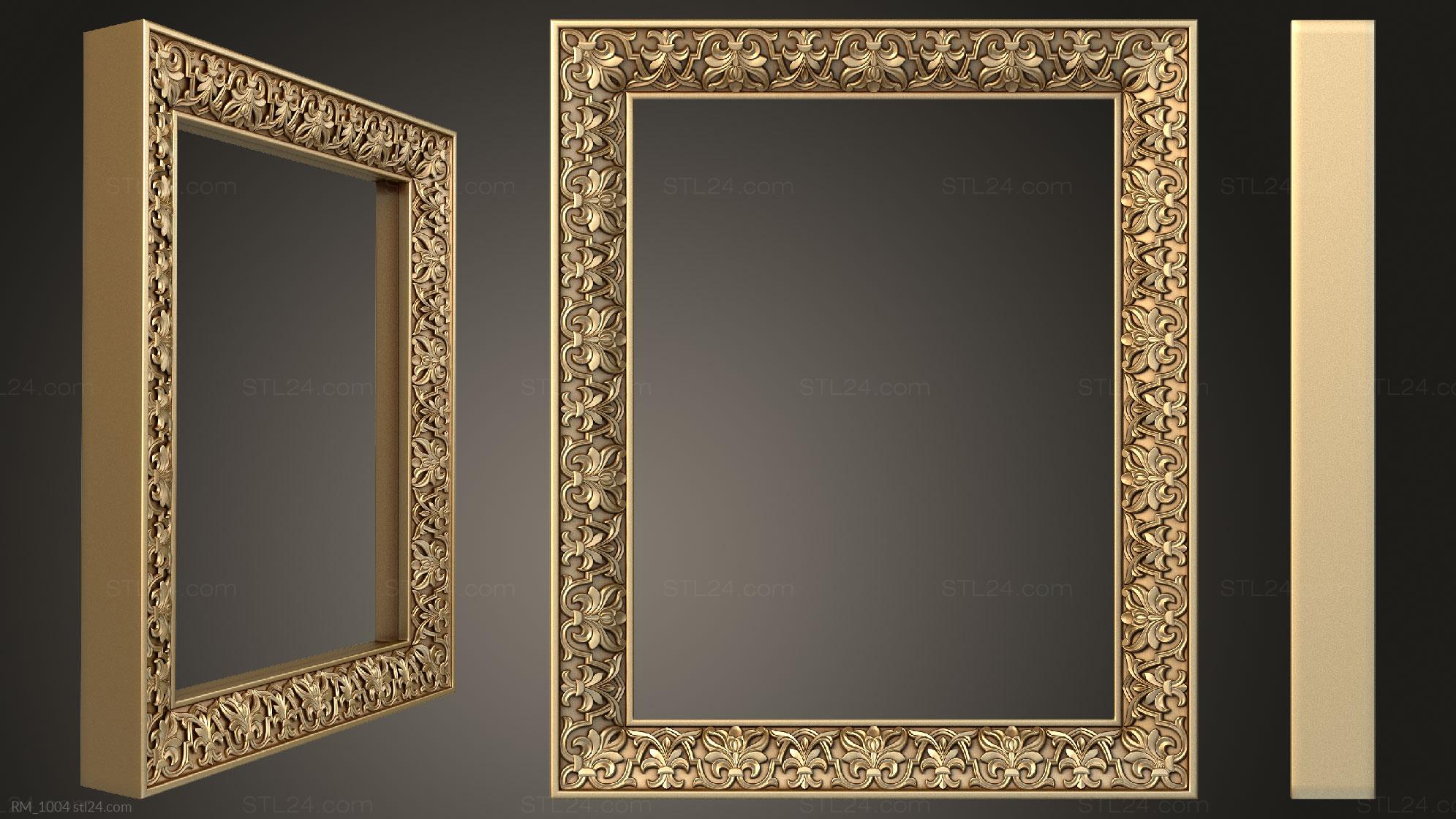 Зеркала и рамы (, RM_1004) 3D модель для ЧПУ станка