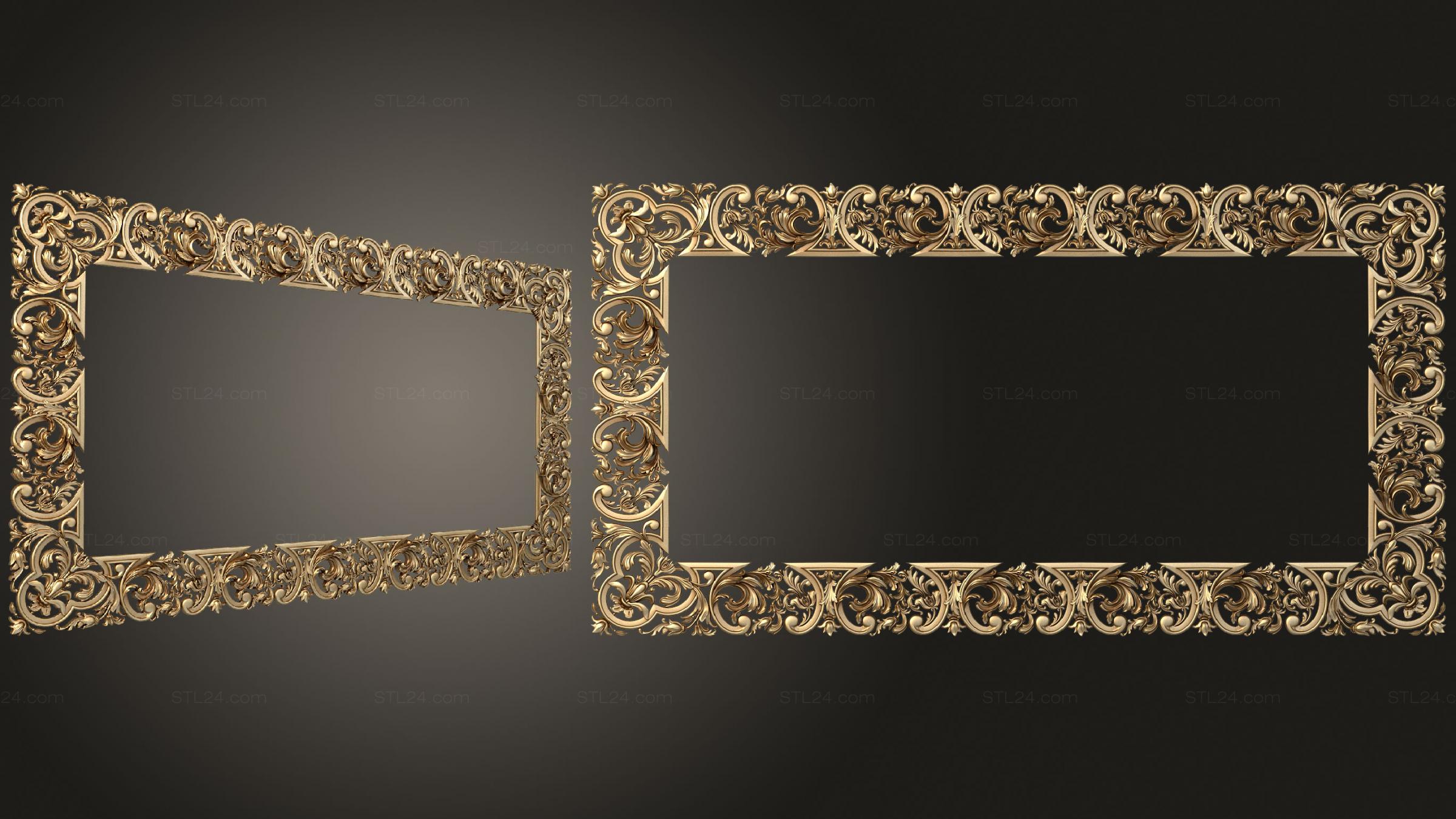 Зеркала и рамы (Рама потолочкная, RM_1021) 3D модель для ЧПУ станка