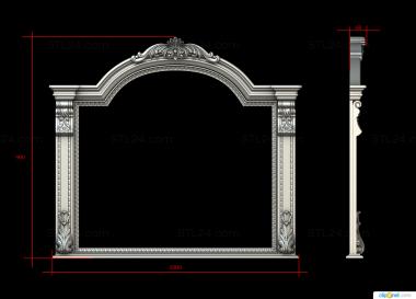 Mirrors and frames (The frame is vertical, RM_1026) 3D models for cnc