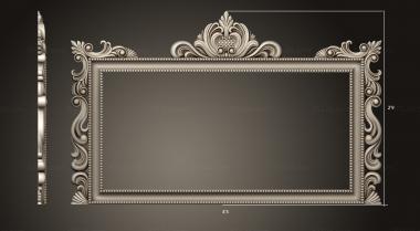 Зеркала и рамы (Зеркало, RM_1028) 3D модель для ЧПУ станка