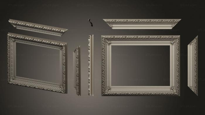 Зеркала и рамы (Рама зеркала, RM_1031) 3D модель для ЧПУ станка