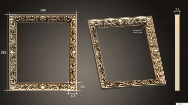 Mirrors and frames (Icons salary, RM_1036) 3D models for cnc