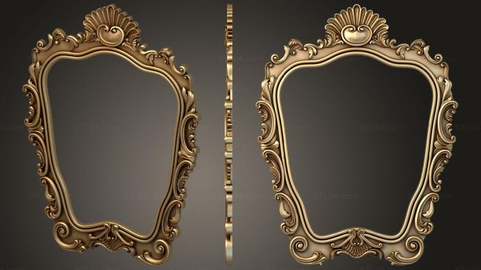Carved mirror frame