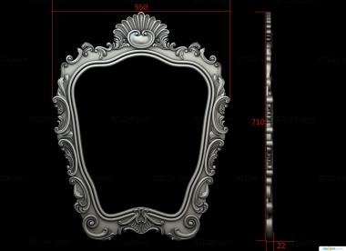 Mirrors and frames (Carved mirror frame, RM_1038) 3D models for cnc