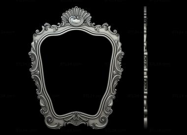 Mirrors and frames (Carved mirror frame, RM_1038) 3D models for cnc