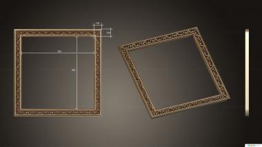 Mirrors and frames (Baguette frame, RM_1044) 3D models for cnc