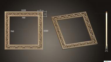 Mirrors and frames (Baguette frame, RM_1045) 3D models for cnc