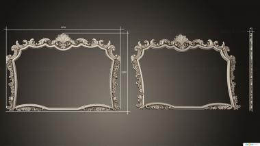 Mirrors and frames ( The frame is carved, RM_1047) 3D models for cnc