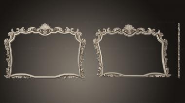 Mirrors and frames (The frame is carved with a crown, RM_1049) 3D models for cnc