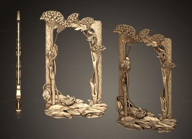 Mirrors and frames (Mirror frame with dill blossoms, RM_1057) 3D models for cnc